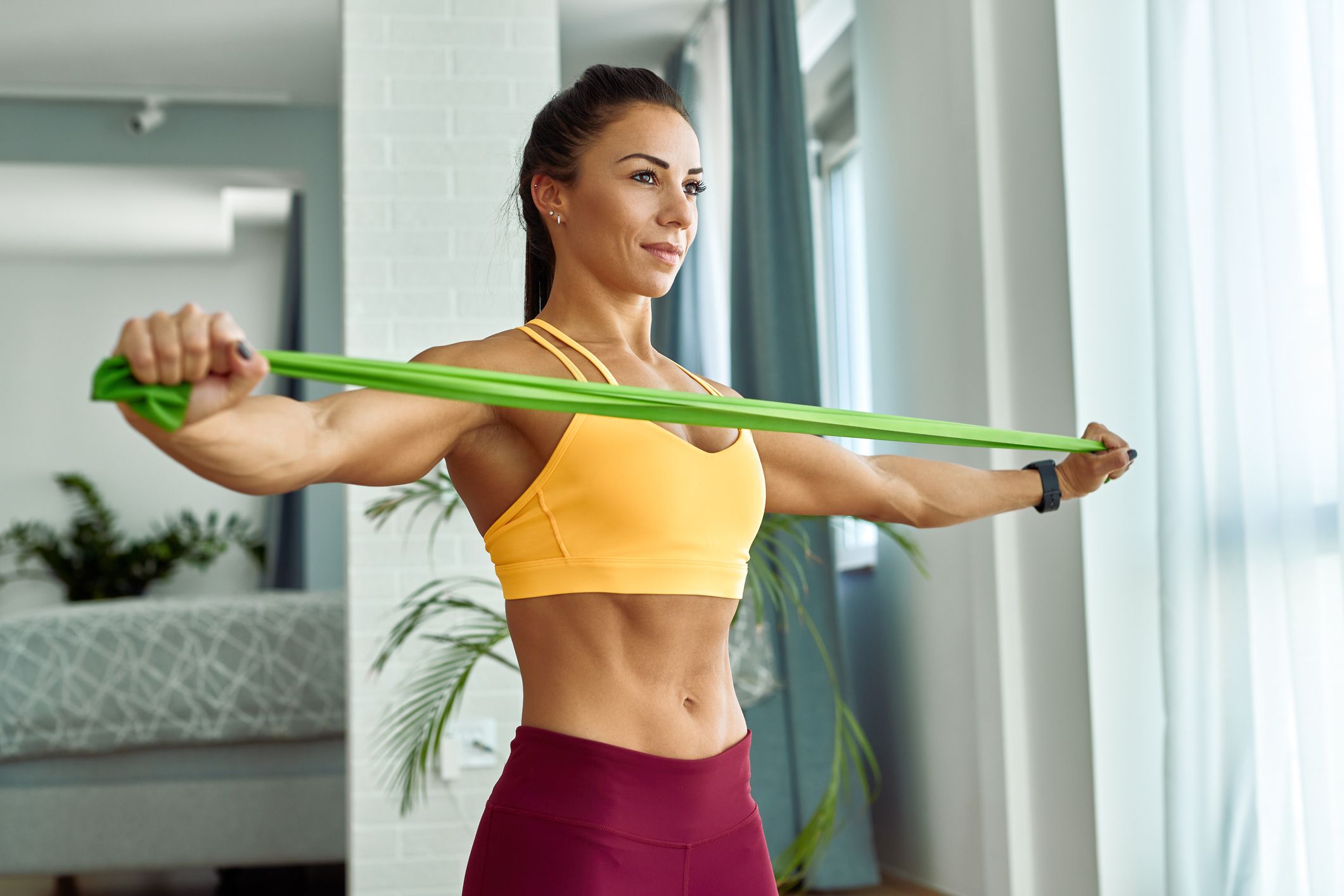 Resistance Band Exercises Workouts At Home KriyaFit