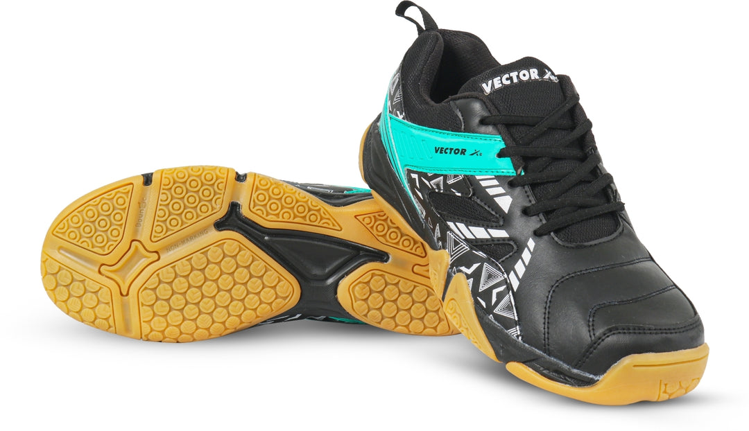 XPLODE Badminton Shoes For Men (Black | Green)