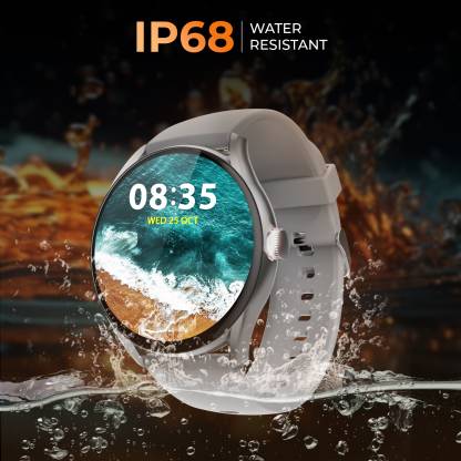 Vega 1.43" (3.6 cm) Super AMOLED Display | One-Tap Bluetooth Calling Smart Watch | 1000 Nits Brightness | Fast Charging | 24 * 7 Health Monitoring (Silver)
