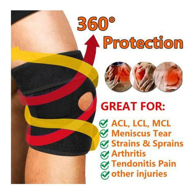 Adjustable Knee Cap Support Brace for Sports (1 Piece) | Gym | Running | Arthritis | Joint Pain Relief and Protection for Men and Women
