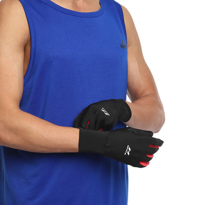 Nivia Running Gloves (Spandex, Black)