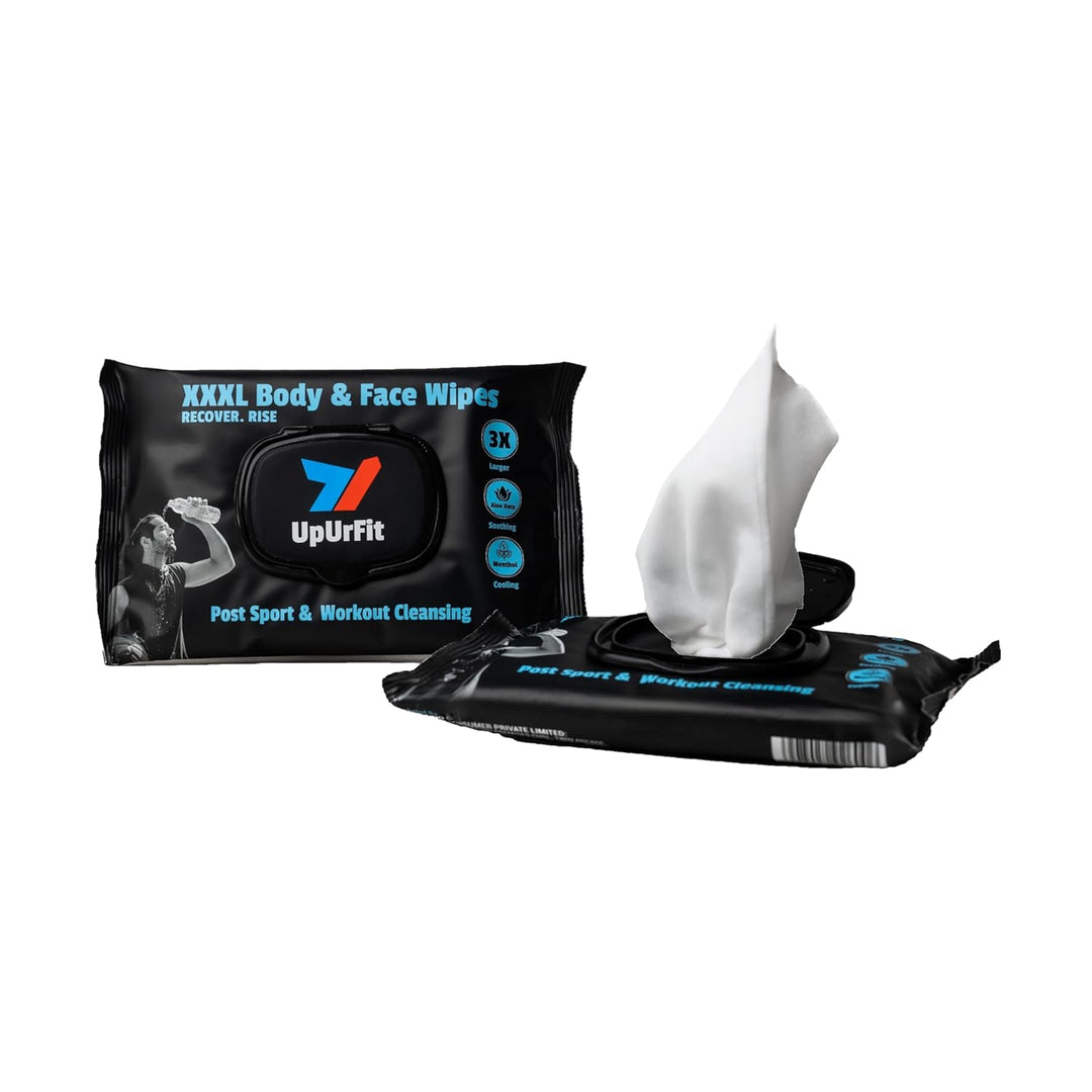 Body & Face Wipes | 10 wipes (Pack of 1) | Post Sport and Workout Cleansing