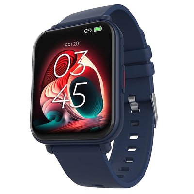Unbound Neo 1.8" (4.5 cm) Super AMOLED Display | Bluetooth Calling Smart Watch | 100+ Sports Modes | 500 Nits Brightness | Health & SpO2 Monitoring (Blue)
