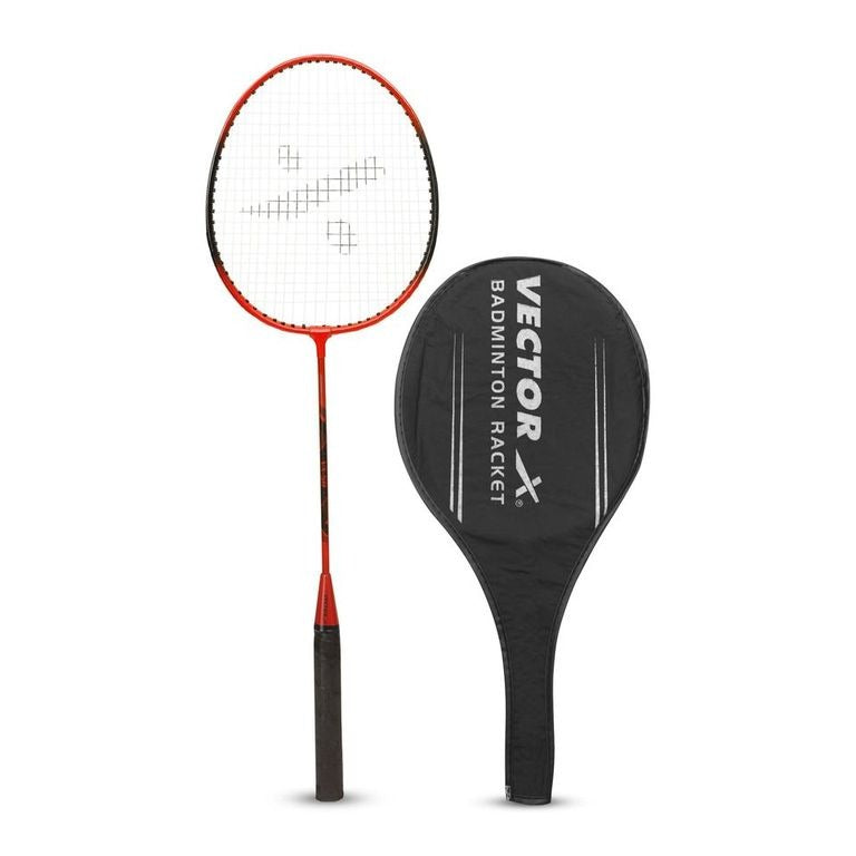 VXB-50 3-4TH Cover Red Strung Badminton Racquet (Pack of: 1 | 92 g)