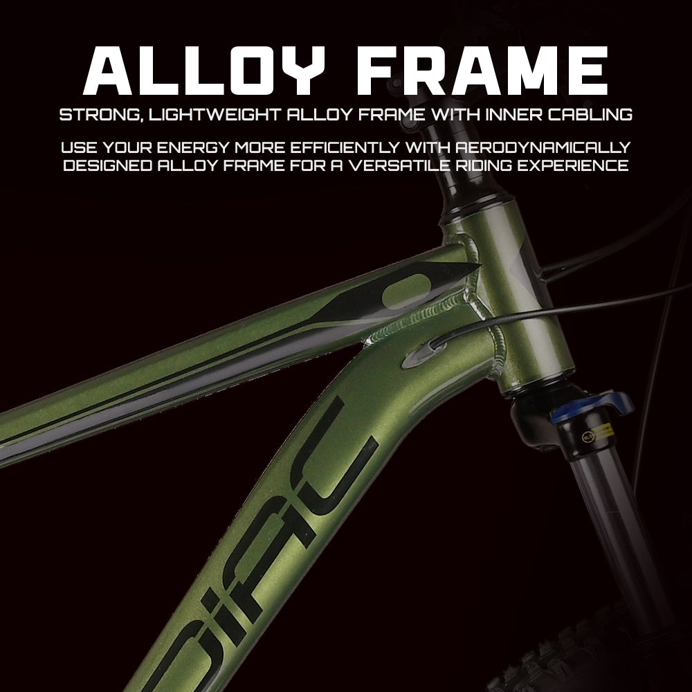 Alpha Pro | 6061 Alloy Frame | Shimano Acera 29 T Mountain Cycle (21 Gear | Green)