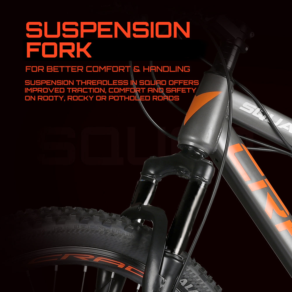 Squad Single Speed 29 T Mountain Cycle (Single Speed | Grey | Orange)