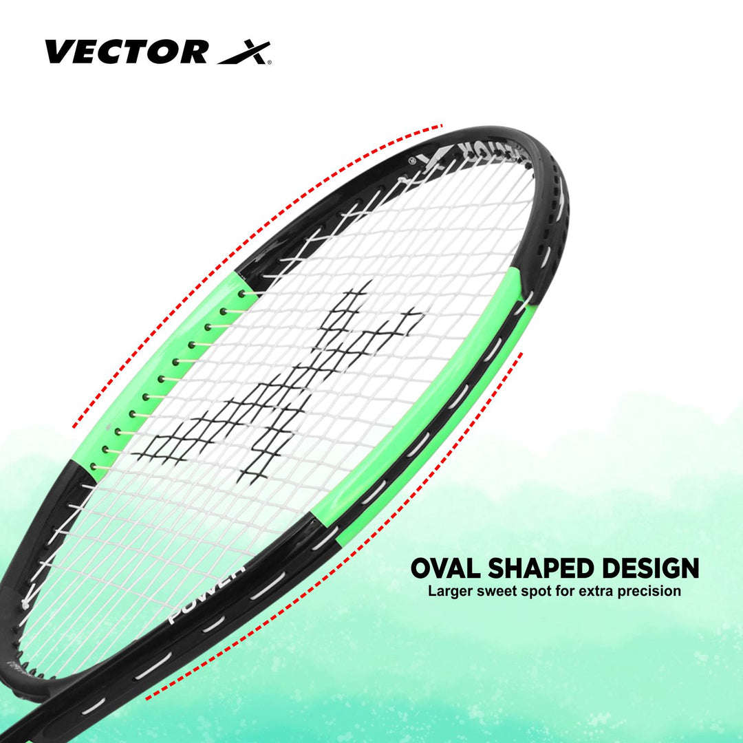 VXT 520 26 inches Green Strung Tennis Racquet (Pack of: 1 | 260 g)