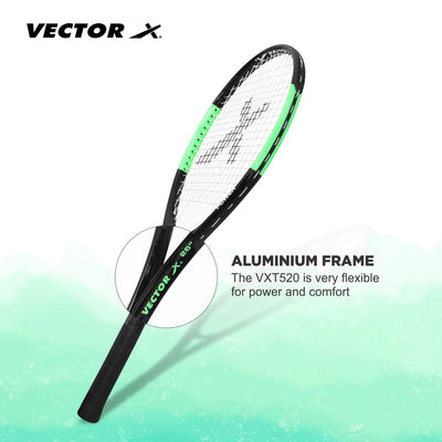 VXT 520 26 inches Green Strung Tennis Racquet (Pack of: 1 | 260 g)