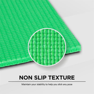 Non-Toxic Phthalate Free Best Quality and Anti slip PVC Eco Friendly 6 mm mm Yoga Mat (Green)