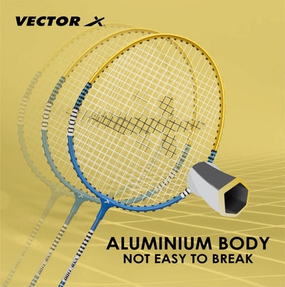 VXB-1100 3-4TH Cover Blue Unstrung Badminton Racquet (Pack of: 1 | 150 g)