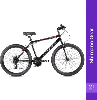City 21 Speed 26 T Hybrid Cycle/ City Bike (21 Gear, Black)