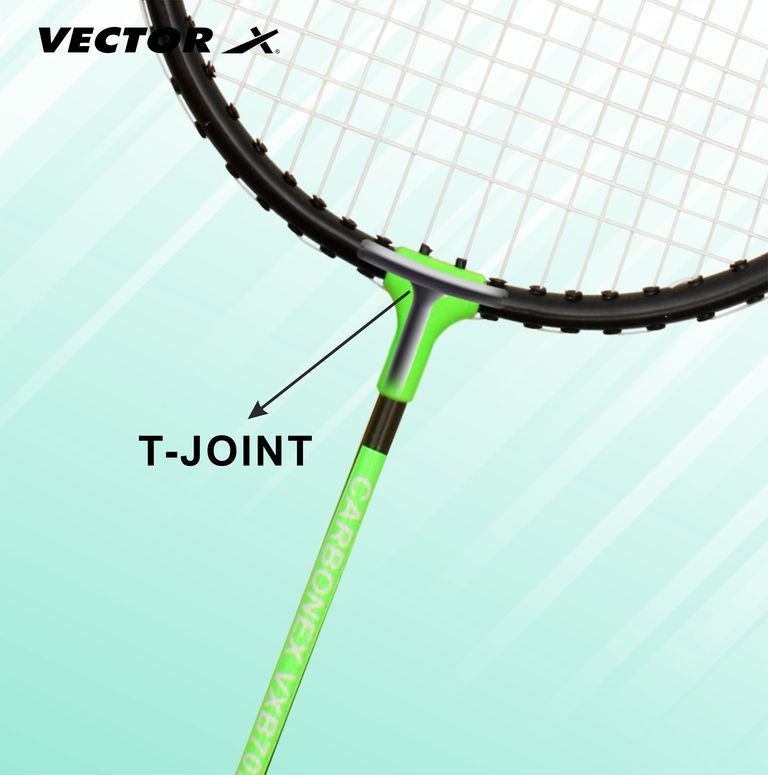 VXB-7022-GRN-BLK 3-4TH Cover Green With Cover | Black Unstrung Badminton Racquet (Pack of: 1 | 150 g)