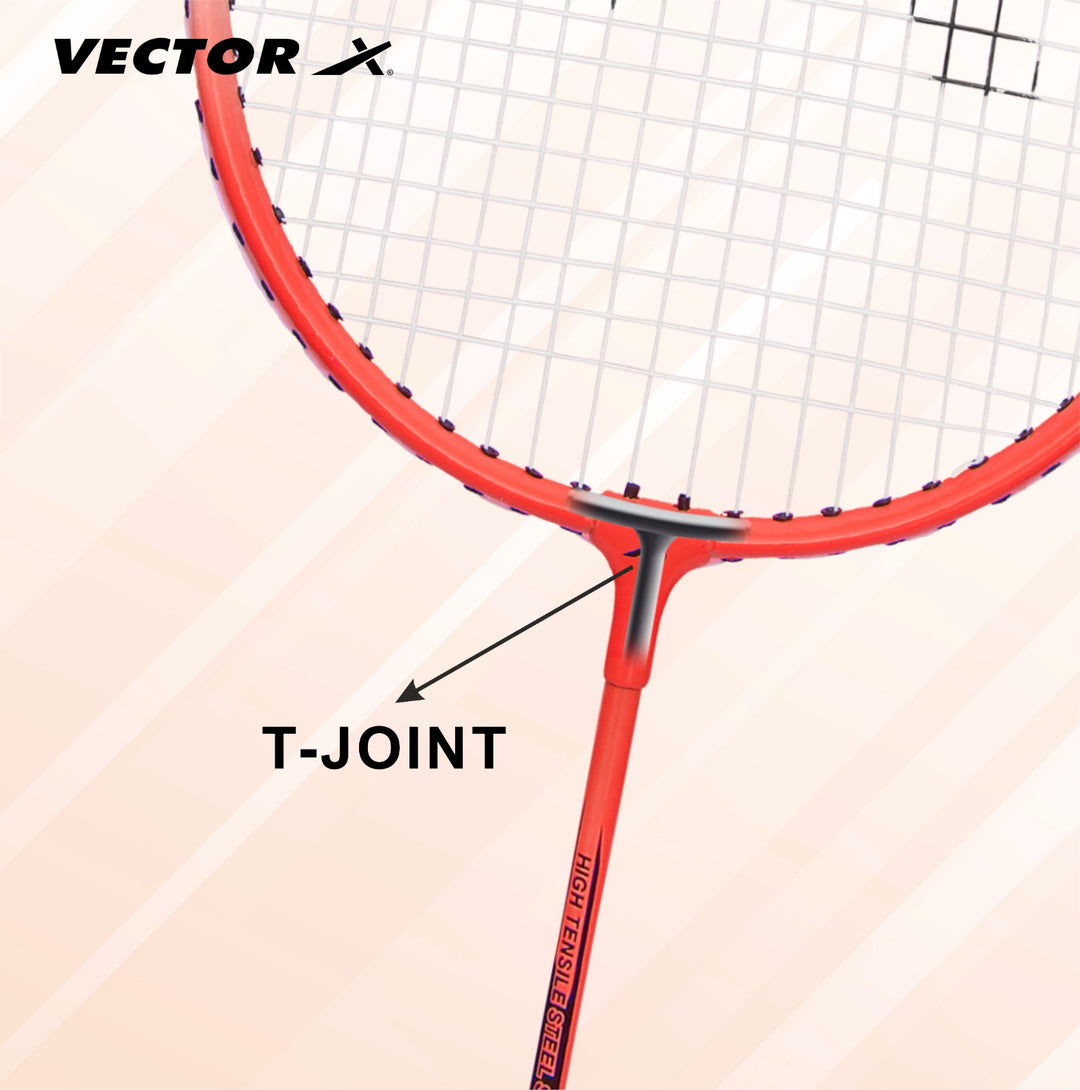 VXB-150 3-4TH Cover Red Strung Badminton Racquet (Pack of: 1 | 75 g)