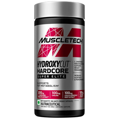 MuscleTech Hydroxycut Hardcore Elite |Pack of 100 Capsules