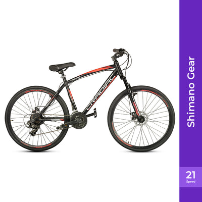 Discover Pro Shimano 700c T Hybrid Cycle/ City Bike (21 Gear | Black)