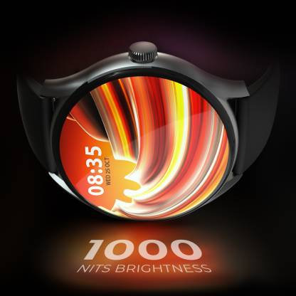 Vega 1.43" (3.6 cm) Super AMOLED Display | One-Tap Bluetooth Calling Smart Watch | 1000 Nits Brightness | Fast Charging | 24 * 7 Health Monitoring (Silver)