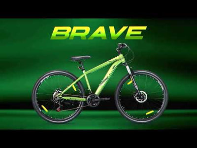 Unisex Brave 29T 21 Speed Mountain Bike With Shimano Gear - Army Green | Front