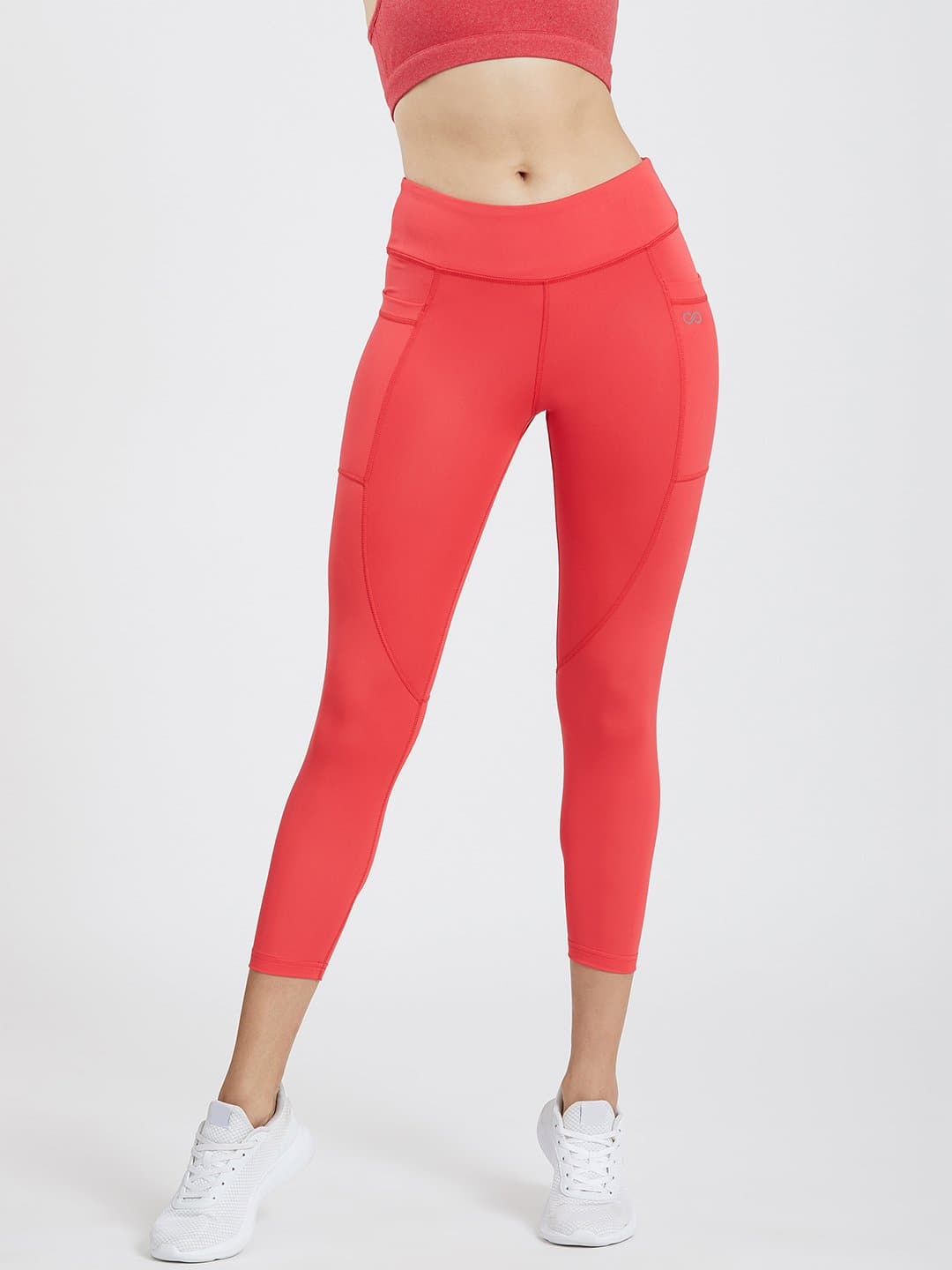 Maxtreme Power me Flame Red Ankle Pocket Women's Leggings