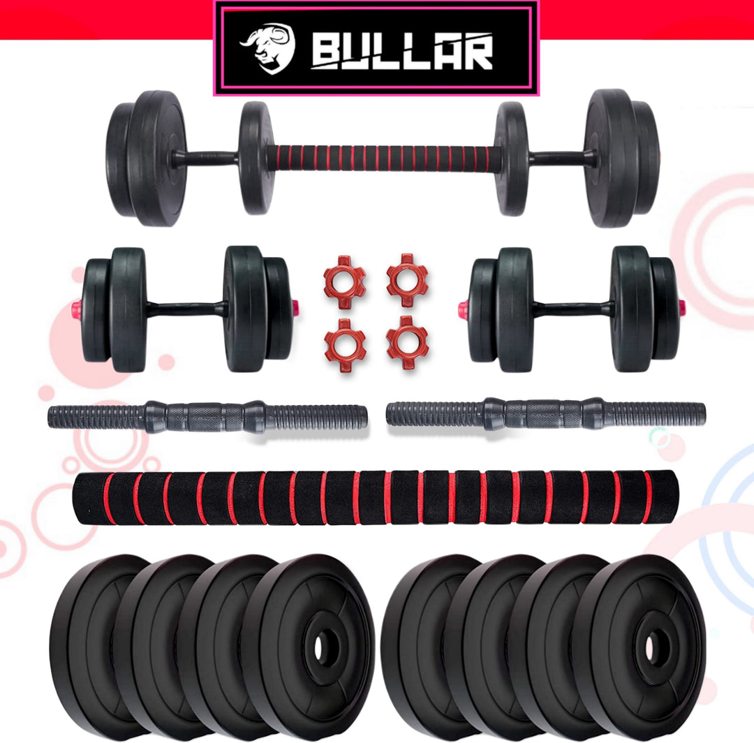 20 kg Gym set with convertiable barbell Home Gym Kit  fitness equipment for home