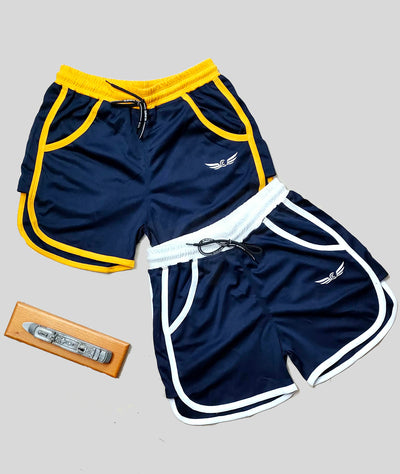 Colorblock Men Shorts (Navy |) (Pack of 2)