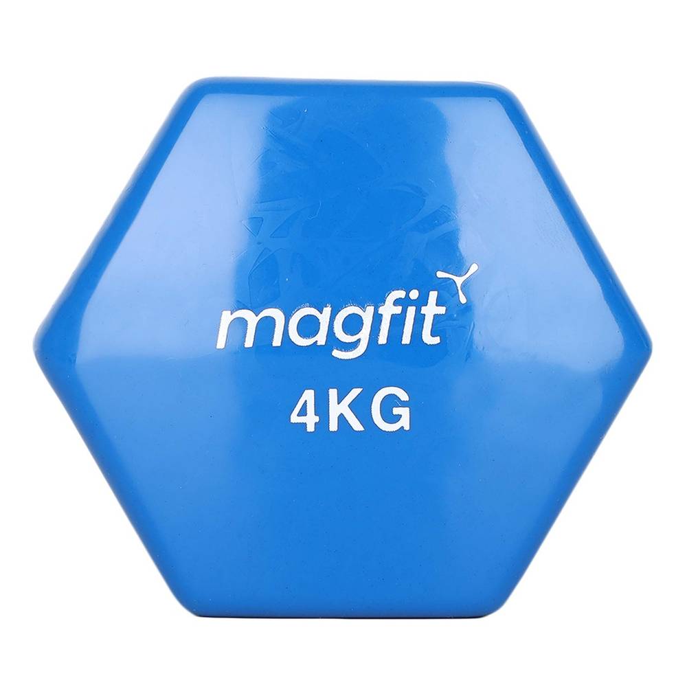 Magfit Vinyl Dumbbell (4 kg) Blue