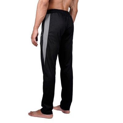 Men’s Slim Fit Polyester Track Pants (Carbon Black)