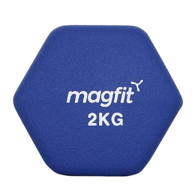 Magfit Neoprene Dumbbell (2kg) Blue
