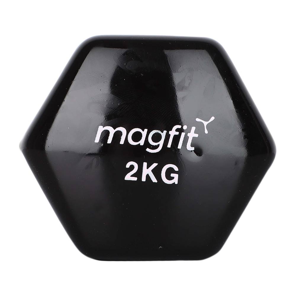 Magfit Vinyl Dumbbell (2 kg) Black