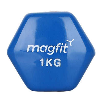 Magfit Vinyl Dumbbell (1kg) Blue