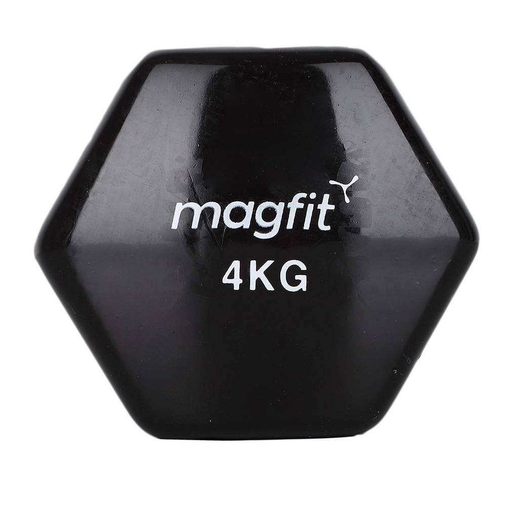 Magfit Vinyl Dumbbell (4 kg) Black