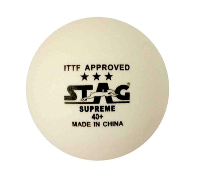 Iconic High Performance 3 Star Supreme Table Tennis (T.T) Balls| Advanced 40+mm Ping Pong Balls for Training | Tournaments and Recreational Play| Durable for Indoor/Outdoor Game-White(Packof3)