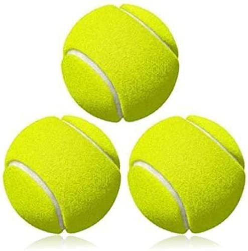 Rubber Cricket Tennis Ball(Pack of 3 |Light Yellow)