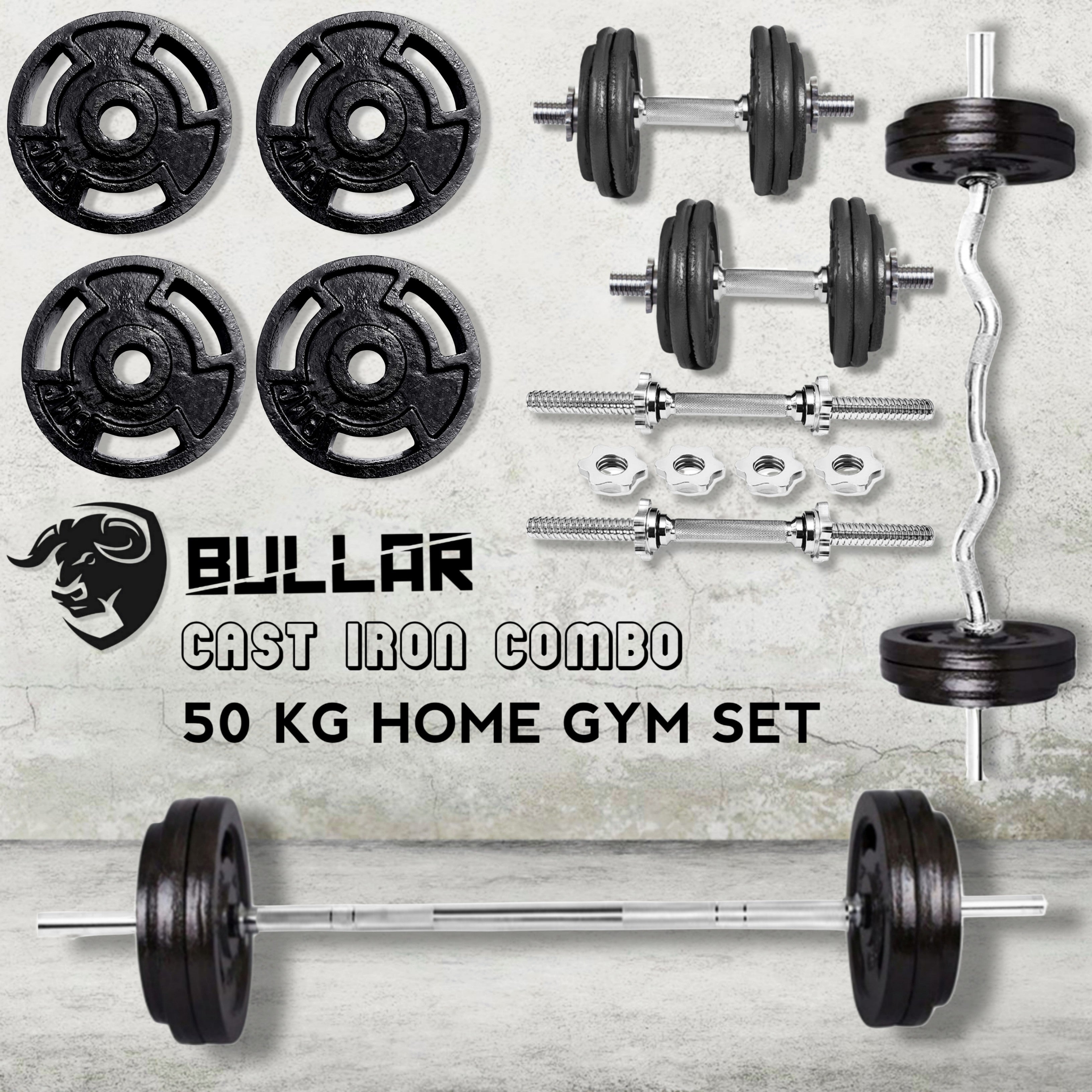 Home gym set 2024 50 kg iron