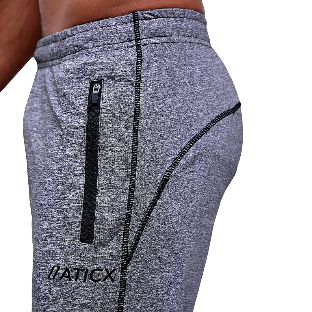 Men’s Slim Fit Polyester Track Pants (Grey)