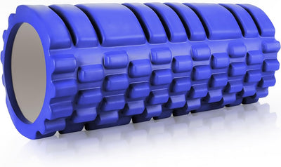 Foam Roller - High Density Exercise Roller for Deep Tissue Muscle Massage | Muscle and Back Roller for Fitness | Physical Therapy | Yoga and Pilates | Gym Equipment (Pack of 1 | Blue)