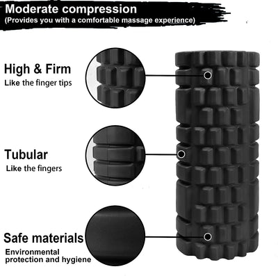 Relieve Tension and Improve Mobility with Our Foam Roller for Legs and Muscles - The Perfect Tool for Deep Tissue Massage and Recovery - Choose from Our Wide Selection of Foam Roller (Pack of 1 | Black)