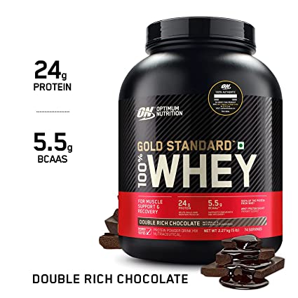 Gold Standard 100% Whey (5 lbs/2.27 kg)(Double Rich Chocolate)