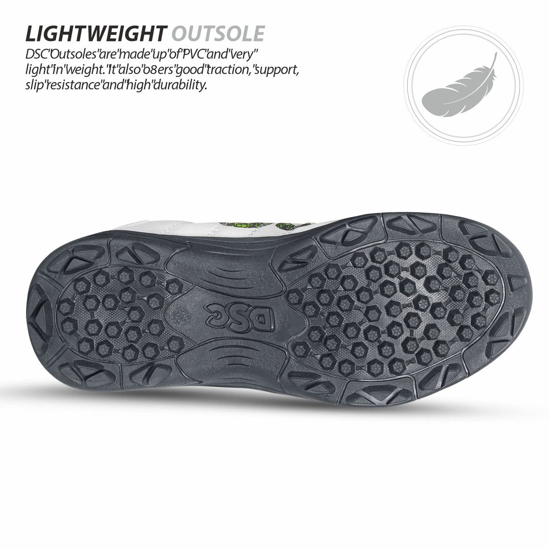 Beamer Cricket Shoe for Men & Boys (Light Weight | Economical | Durable |  Grey-White