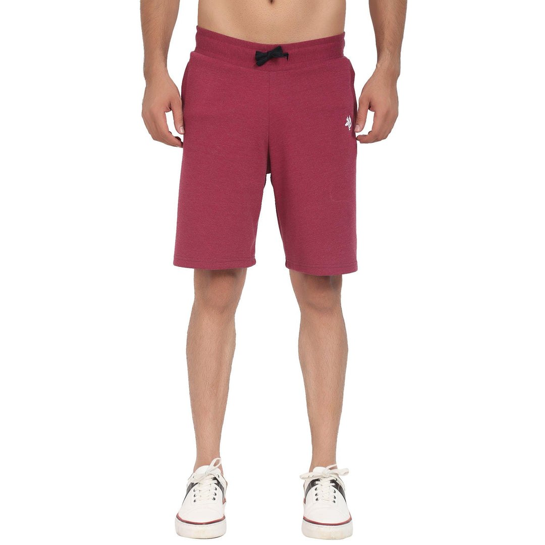 Everyday Active Shorts - Maroon (French Terry) - Kriya Fit