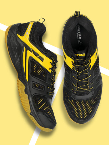 Cs-2060 Badminton Shoes For Men (Black | Yellow)