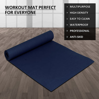 Navy Blue Ultra Soft Yoga Mat (6 mm)