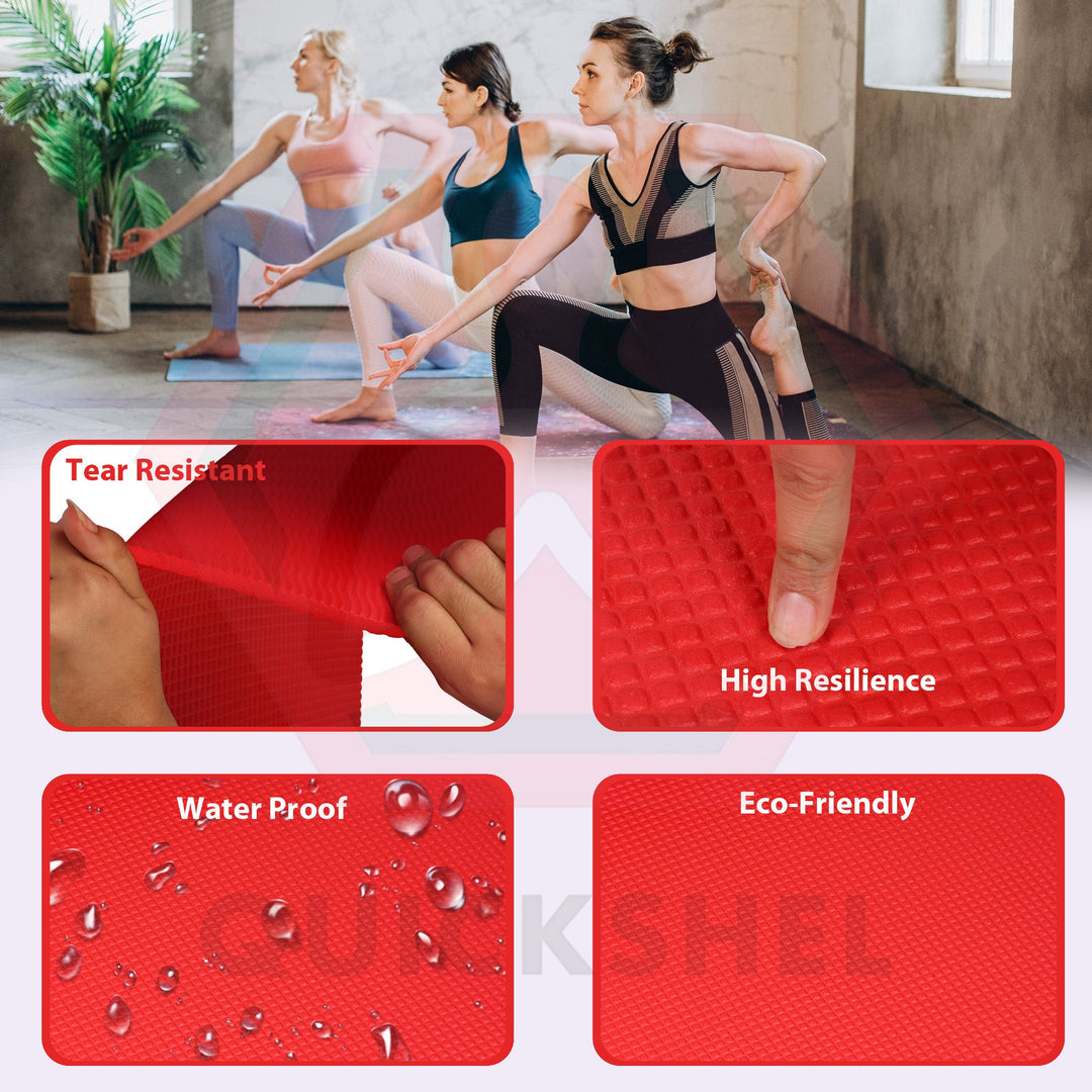 Red Ultra Soft Yoga Mat (6 mm)