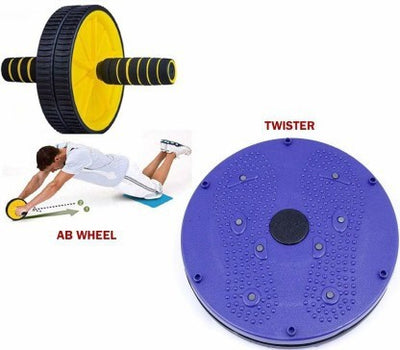 Combo Kit Full Body Exerciser Ab Wheel Twister  (Pack of 2)