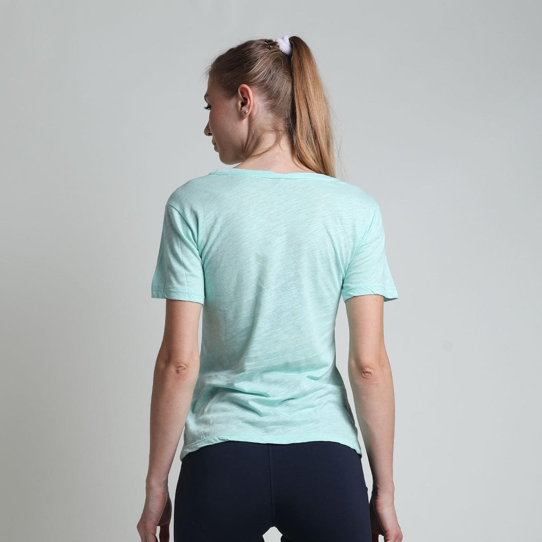 Upcycled Cotton Tee - Mint Green - Kriya Fit