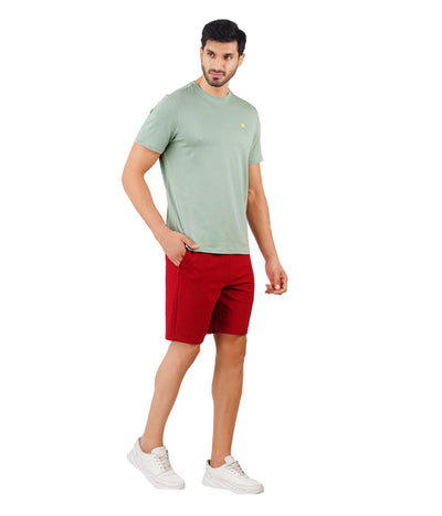 Men's Active Shorts - Intense Red - Kriya Fit