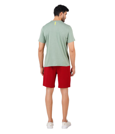 Men's Active Shorts - Intense Red - Kriya Fit
