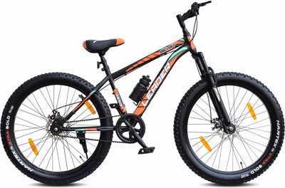 Beast 26x300 Fat Bike Cycle with Front Suspension, Dual Disc Brake - Single Speed - 26 T Fat Tyre Cycle Single Speed Black