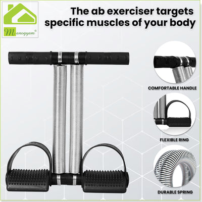 Double Toning Tube |Tummy Trimmer  |Pushup Bar And Ab Roller |Palm Stretcher