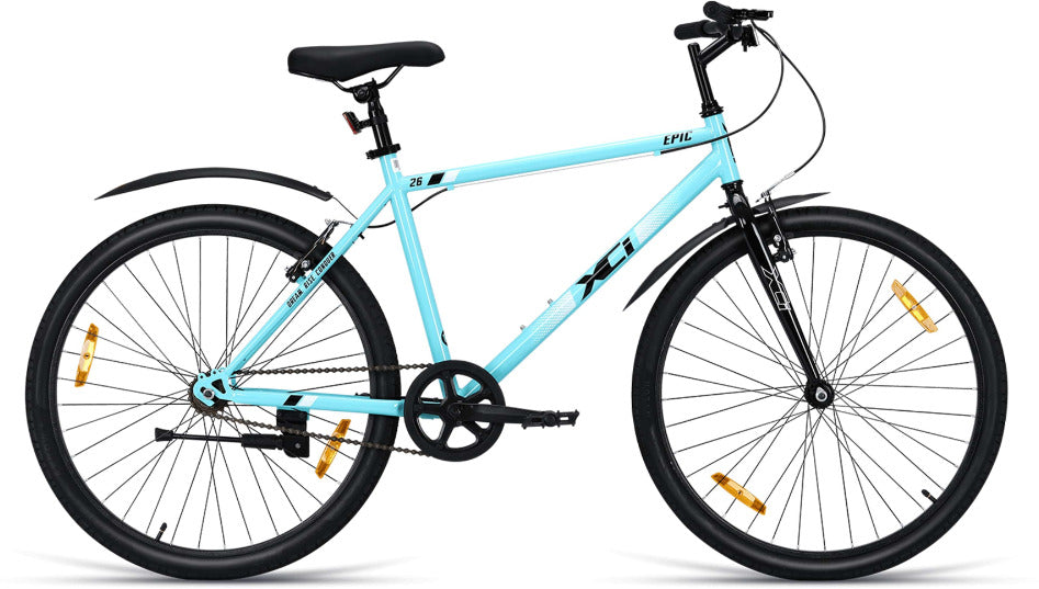 Epic 26 T Hybrid Cycle City Bike Single Speed Blue KriyaFit