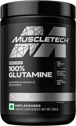 Muscletech Platinum 100 Percent Glutamine  (250 g | Unflavored)